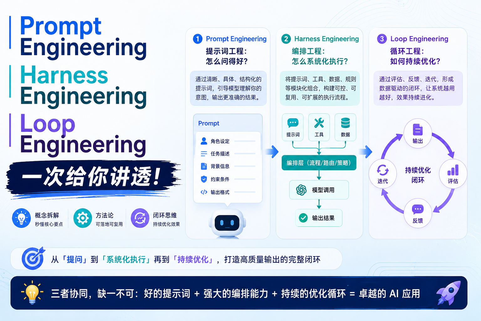 Prompt Engineering、Harness Engineering、Loop Engineering 一次给你讲透
