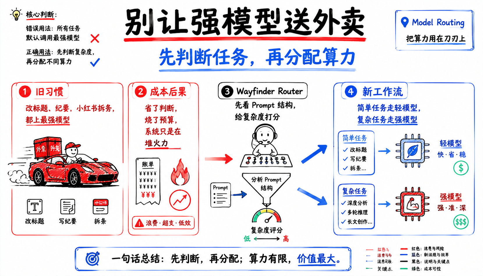 别再什么任务都丢给最强模型了