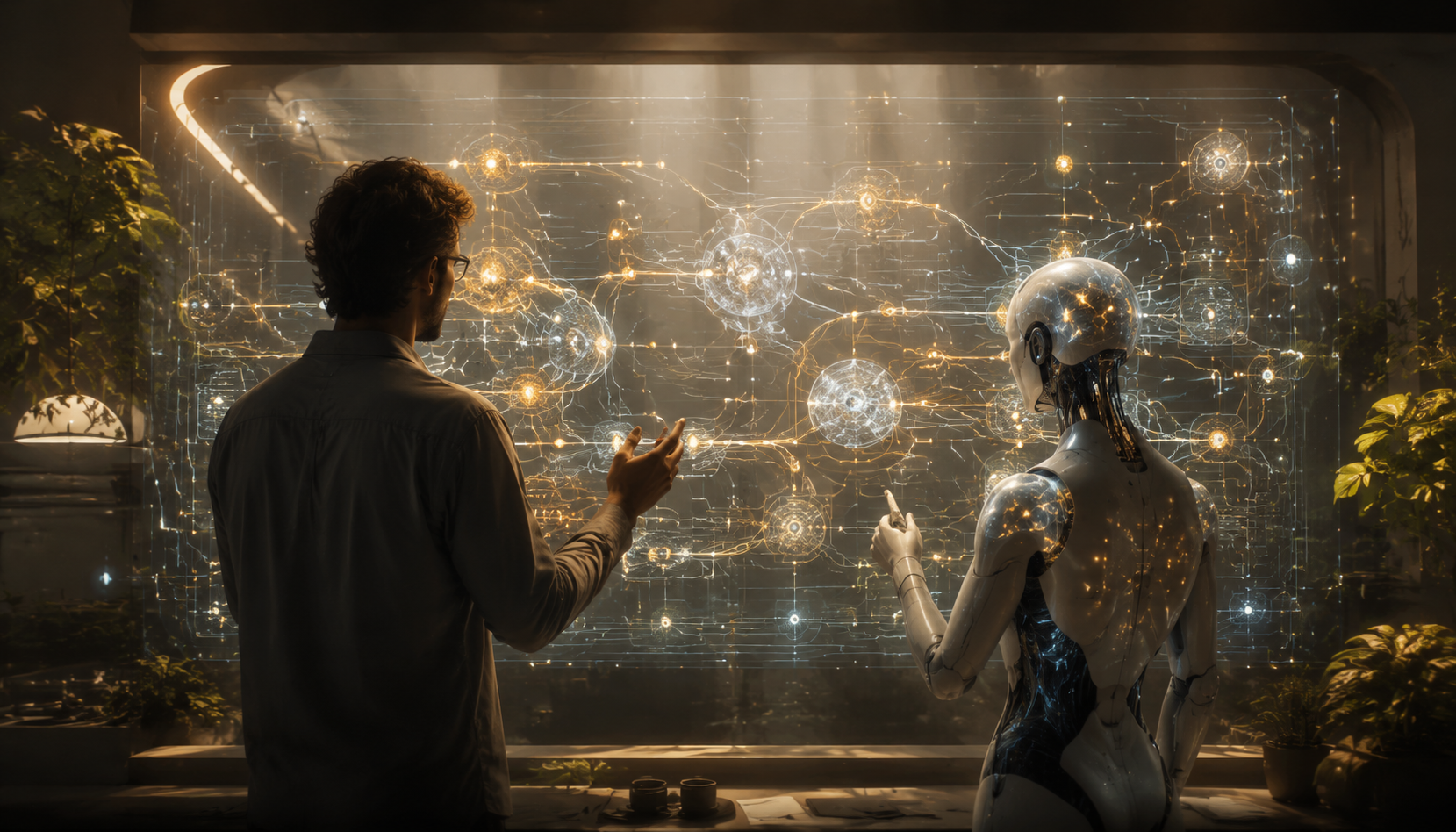 结尾图,人和 AI 共同设计一套可运行的软件系统